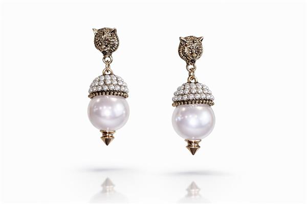 Faylinn İncili Gold Küpe